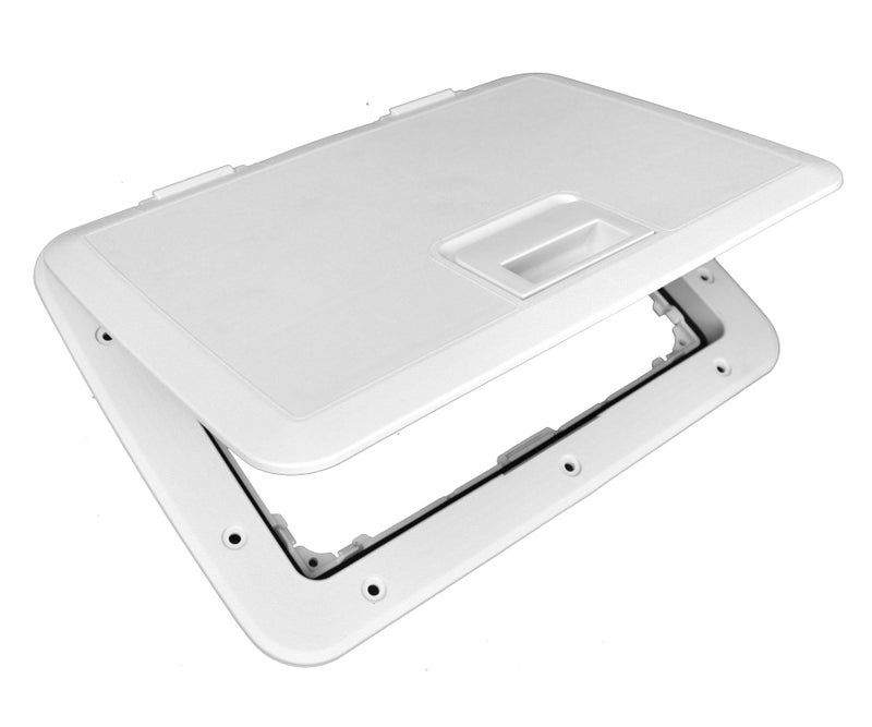 Tempress 11 x 15 Access Slam Boat Hatch Storage Lid White - Image 1